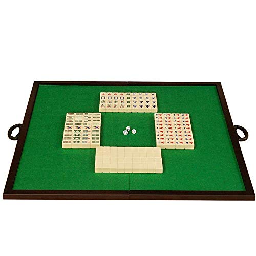 Suuim Mahjong Mahjong-Set, zusammenklappbare Mahjong-Arbeitsplatte, einfach und tragbar, für Zuhause, 3,7 x 2,8 x 2,2 cm (wie abgebildet, 3,7 x 2,8 x 2,2 cm) von Suuim