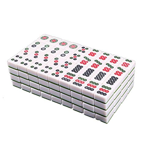 Suuim Mahjong Play!Chinesisches Mahjong-Spielset, einschließlich 144 Spielsteinen, leicht lesbares Spielset, komplette Majong-Spielsets von Suuim