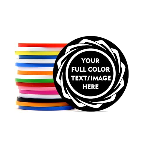 100 Custom Plastic Poker Chips, Print with Personalized Text, for Texas Hold'em Poker, Card Club or Late Night Poker Games (Style 4) von SuyanhGift
