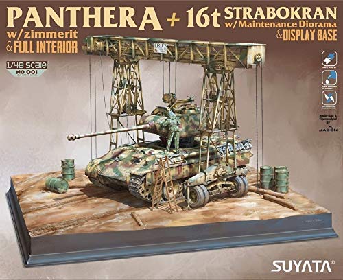 Suyata SYT.NO001 1/48 Panthera w/Zimmerit & Full Interior + 16t STRABOKRAN w/Maintenance Diorama & Display Base Plastic Model kit Suyata SYT.NO001 1/48 Panthera w/Zimmerit & Full Interior + 16t STRABOKRAN w/Maintenance Diorama & Display Base Plastic Model kit von Suyata