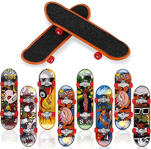 Svalor Finger Skateboard 10 Stück Professionelle Mini Fingerboards Skatepark Spielzeug für Kinder Spielen Oder ALS Finger Skateboard Dekoration von Svalor