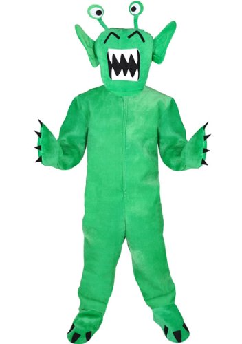 Monster grün Einheitsgrösse XXL Kostüm Faschig Karneval Maskottchen Halloween von Sven Wilke/Fa. Feuerwerk-Planet