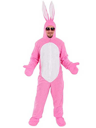 Sven Wilke/Fa. Feuerwerk-Planet Hase rosa offen Kostüm Einheitsgrösse M-L-XL-XXL-XXL Erwachsene Herren Damen Fasching Karneval Festival (Large/X-Large) von Sven Wilke/Fa. Feuerwerk-Planet