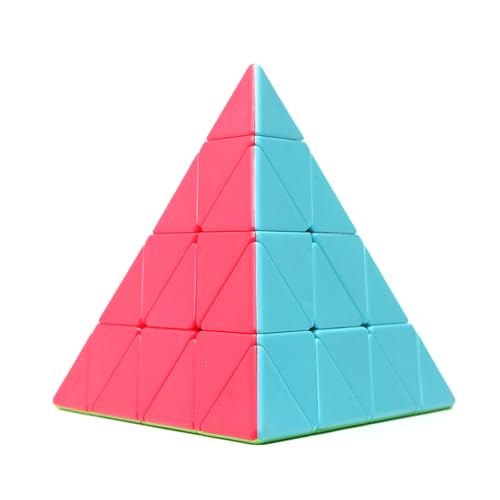 Svetilnikya 4 × 4 Pyramiden-Speed-Würfel, 4 × 4 × 4 Aufkleberloser Dreieckswürfel, Puzzlewürfel, Master Pyraminx Speed Cube, Puzzle-Spielzeug für Jungen und Mädchen, Gehi von Svetilnikya