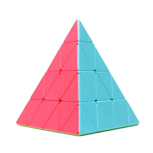 Svetilnikya 4×4 Pyramid Speed Cube 4×4×4 Stickerless Triangle Cube Puzzle Cube Master Pyraminx Speed Cube Puzzle Spielzeug für Jungen Mädchen Denksportaufgaben von Svetilnikya