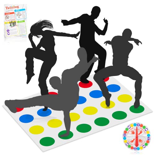 Twisting Games, Twisting Spielmatte, Twister, Twister Spiele, Twister Tpiel Für Kinder Ab 6 von Swahan