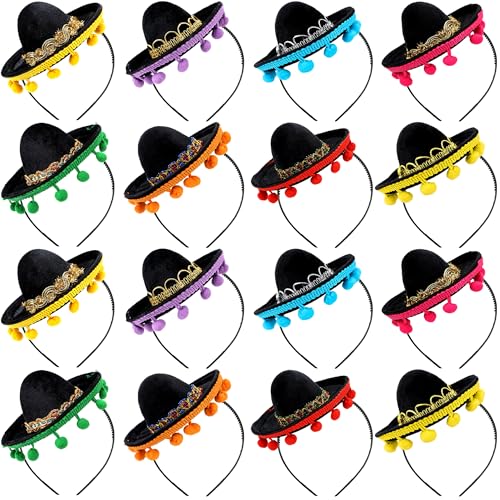 Swakuta Sombrero-Stirnbänder aus Stoff und Stroh, Cinco de Mayo, Fiesta, Sombrero, Stirnband für mexikanische Themenpartys, Dekorationen, Luau-Event, Spaß, Fiesta-Hut, Partyzubehör, Foto-Requisiten, Swakuta Sombrero-Stirnbänder aus Stoff und Stroh, Cinco de Mayo, Fiesta, Sombrero, Stirnband für mexikanische Themenpartys, Dekorationen, Luau-Event, Spaß, Fiesta-Hut, Partyzubehör, Foto-Requisiten, von Swakuta