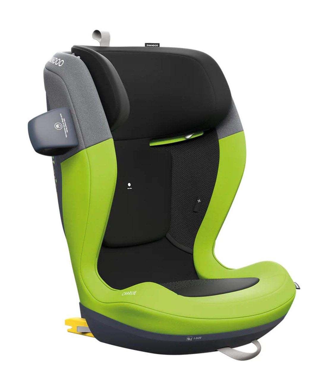 Swandoo Charlie i-Size Folgesitz - Lime / Sesame Grey Swandoo Charlie i-Size Folgesitz - Lime / Sesame Grey von Swandoo