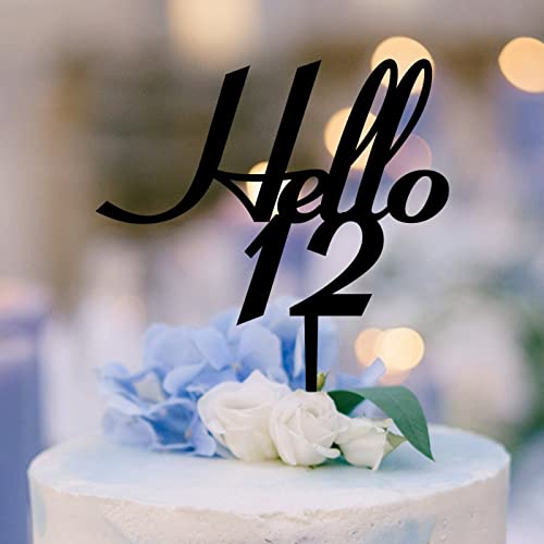 Hello 12 Cake Topper Schwarz Acryl Happy Birthday Party Dekorationen Cake Topper Custom Birthday Party Dekorationen Cake Topper Happy Birthday to Children or Adults Cake Toppers Hello 12 Cake Topper Schwarz Acryl Happy Birthday Party Dekorationen Cake Topper Custom Birthday Party Dekorationen Cake Topper Happy Birthday to Children or Adults Cake Toppers von Swavecat