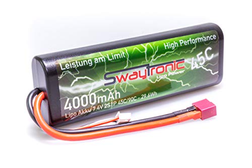 SWAY Race-Pack LiPo 2S 7.4V 4000mAh 45C/90C T von Swaytronic