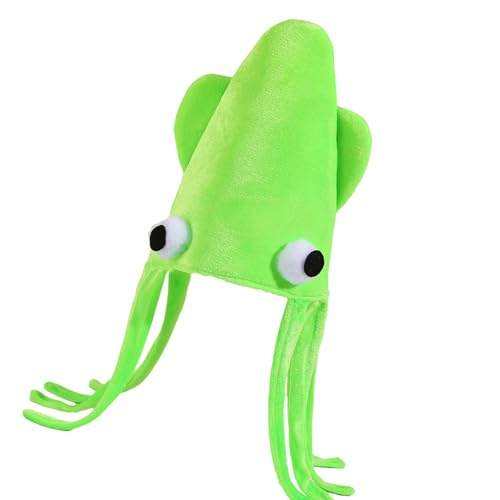 Lustiger Tintenfischhut mit langen Quasten für Maskerade, Party, Cosplay, Event, weiche Kopfbedeckung für Bühnenshow, Halloween, Verkleidungen, Halloween-Kostüm-Hut Lustiger Tintenfischhut mit langen Quasten für Maskerade, Party, Cosplay, Event, weiche Kopfbedeckung für Bühnenshow, Halloween, Verkleidungen, Halloween-Kostüm-Hut von Sweeaau