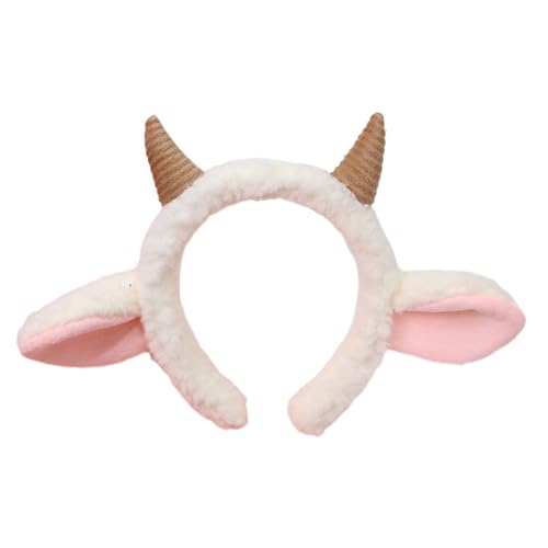 Niedliches Plüsch-Schaf-Ohr-Stirnband, Cartoon-Haarband, Party, Bühnenkostüm, Kopfschmuck für Erwachsene, Kinder, Cosplay, Kopfbedeckung, verstellbares Haarband Niedliches Plüsch-Schaf-Ohr-Stirnband, Cartoon-Haarband, Party, Bühnenkostüm, Kopfschmuck für Erwachsene, Kinder, Cosplay, Kopfbedeckung, verstellbares Haarband von Sweeaau