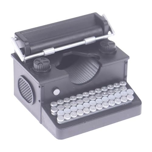 Sammlerstück, Miniatur-Schreibmaschinen-Schreibtisch-Ornament, hergestellt für Puppenhäuser, Displays und kreative Geschenke, antike Schreibmaschine, Miniatur-Sammelstück Sammlerstück, Miniatur-Schreibmaschinen-Schreibtisch-Ornament, hergestellt für Puppenhäuser, Displays und kreative Geschenke, antike Schreibmaschine, Miniatur-Sammelstück von Sweeaau