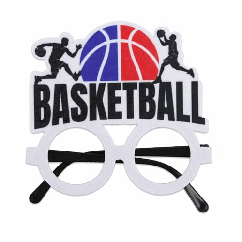 Sweeaau Basketball-Brillenrahmen, lustige Basketball-Brille, Sport-Motto-Party, Geburtstag, Dekoration, Zubehör für Damen und Herren, lustige dekorative Brille Sweeaau Basketball-Brillenrahmen, lustige Basketball-Brille, Sport-Motto-Party, Geburtstag, Dekoration, Zubehör für Damen und Herren, lustige dekorative Brille von Sweeaau