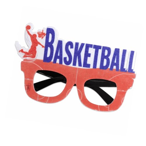 Sweeaau Basketball-Brillenrahmen, lustige Basketball-Brille, Sport-Motto-Party, Geburtstag, Dekoration, Zubehör für Damen und Herren, lustige dekorative Brille Sweeaau Basketball-Brillenrahmen, lustige Basketball-Brille, Sport-Motto-Party, Geburtstag, Dekoration, Zubehör für Damen und Herren, lustige dekorative Brille von Sweeaau