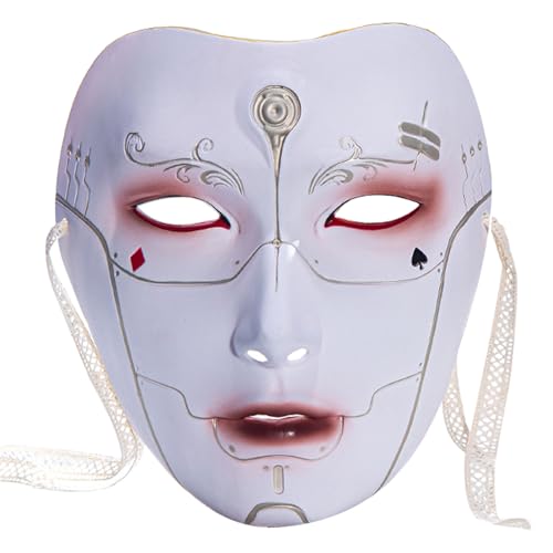 Sweeaau Chinesische Stile, Maskerade, handbemalt, Halloween, Anime, Karneval, Cosplay, Party, chinesischer Stil, Maskerade, Cosplay, Halloween, Karneval Sweeaau Chinesische Stile, Maskerade, handbemalt, Halloween, Anime, Karneval, Cosplay, Party, chinesischer Stil, Maskerade, Cosplay, Halloween, Karneval von Sweeaau