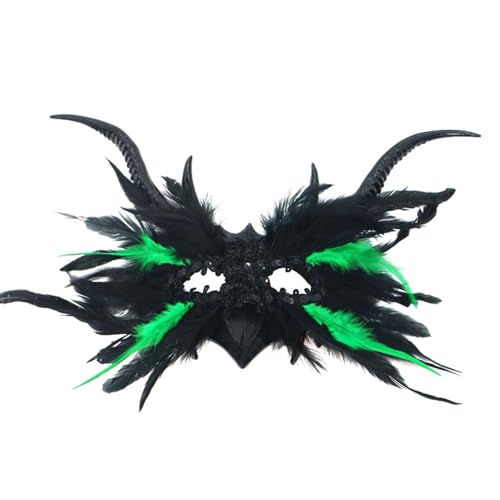 Sweeaau Feathered Ravens Maskerades Venezianer Halloween Weihnachten Cosplay Party Half Face Eye Cosplay Requisiten Karneval Sweeaau Feathered Ravens Maskerades Venezianer Halloween Weihnachten Cosplay Party Half Face Eye Cosplay Requisiten Karneval von Sweeaau