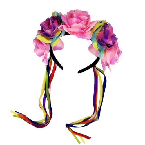 Sweeaau Halloween-Brautblumenkronen, Stirnbänder, Hochzeitsquasten und Blumen-Haar-Accessoire für Kostümpartys, Requisiten, handgefertigter Stoff, Haarschmuck für Partys Sweeaau Halloween-Brautblumenkronen, Stirnbänder, Hochzeitsquasten und Blumen-Haar-Accessoire für Kostümpartys, Requisiten, handgefertigter Stoff, Haarschmuck für Partys von Sweeaau