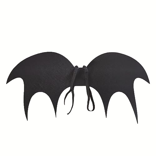 Sweeaau Halloween-Fledermausflügel für Kinder, schwarz, Cosplay-Flügel-Kostüme für Vampir-Kostüm, Teufel für Jungen und Mädchen, Teufelsflügel, Cosplay-Kostüm von Sweeaau