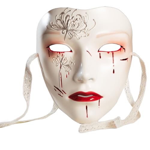 Sweeaau Halloween-Kostüm, handbemalt, Vollgesicht, für Damen und Herren, Cosplay-Enthusiasten, Maskerade-Dekoration, einzigartig von Sweeaau