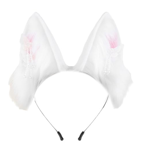 Sweeaau Hasenohren Stirnband Tierohren Stirnbänder Plüsch Pelzige Hasen Ohren Stirnband Halloween Cosplay Kostüm Häschen Kostüm Haarschmuck Sweeaau Hasenohren Stirnband Tierohren Stirnbänder Plüsch Pelzige Hasen Ohren Stirnband Halloween Cosplay Kostüm Häschen Kostüm Haarschmuck von Sweeaau