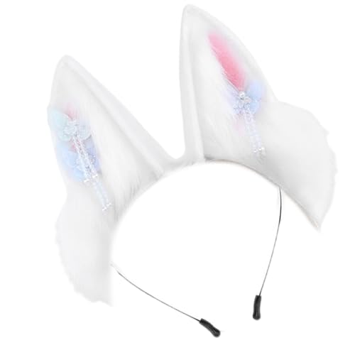 Sweeaau Hasenohren Stirnband Tierohren Stirnbänder Plüsch Pelzige Hasen Ohren Stirnband Halloween Cosplay Kostüm Häschen Kostüm Haarschmuck Sweeaau Hasenohren Stirnband Tierohren Stirnbänder Plüsch Pelzige Hasen Ohren Stirnband Halloween Cosplay Kostüm Häschen Kostüm Haarschmuck von Sweeaau