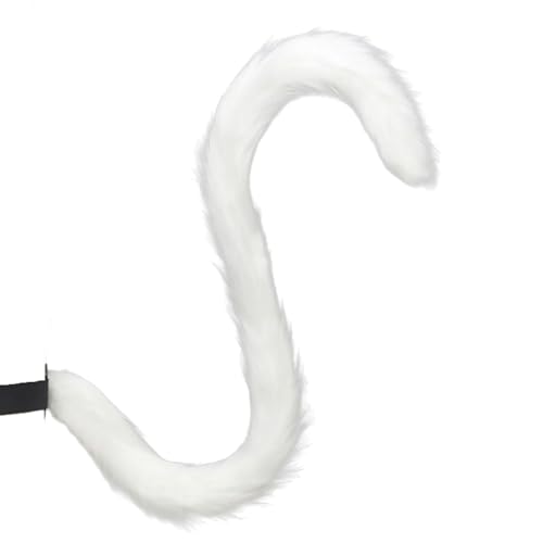 Sweeaau Katzenohr-Stirnband, Katzenschwanz, Kostüm, pelziger Ohr, pelziger Schwanz, Halloween, Cosplay, Zubehör für Frauen, Maskerade, weiche Plüschohren von Sweeaau