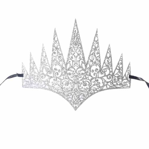 Sweeaau Luxuriöse goldene Krone, verstellbarer Riemen, Maskenbälle, Themen-Event, Komfort-Haarband, verstellbar, goldener Masken-Kopfschmuck von Sweeaau