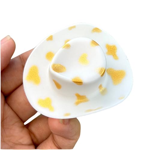 Sweeaau Mini-Haarspange mit Cowgirl-Hut, Party-Accessoire, 19 Farboptionen, Junggesellinnenabschied, Kopfbedeckung, Western-Haarspange von Sweeaau