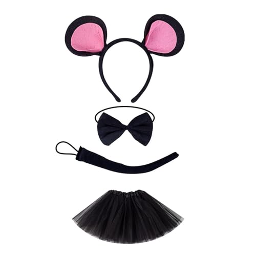 Sweeaau Skurrile Ohren Stirnband & Schwanz Rock Set für Kinder Verkleidungen & Motto-Partys Kostüm Stirnband für Kinder von Sweeaau