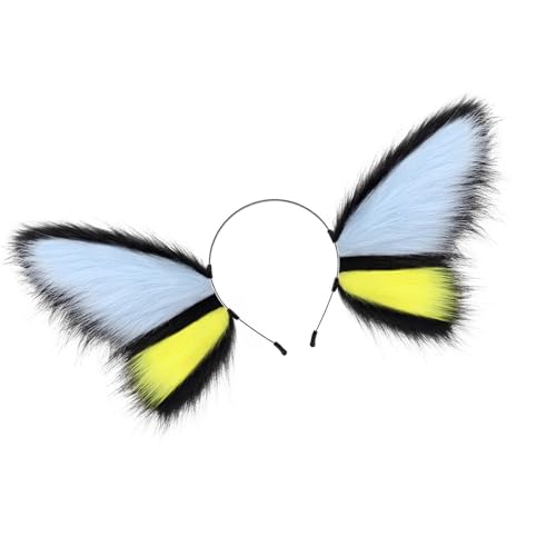 Sweeaau Tierhaarband Schmetterling Stirnband Tierohren Haarband Stirnbänder Cosplay Haarreifen Geburtstag Halloween Kostüme Party Schmetterling Stirnband für Frauen Mädchen Sweeaau Tierhaarband Schmetterling Stirnband Tierohren Haarband Stirnbänder Cosplay Haarreifen Geburtstag Halloween Kostüme Party Schmetterling Stirnband für Frauen Mädchen von Sweeaau