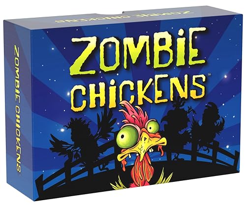 Zombie Chickens – lustige Familien-Kartenspiele für Erwachsene, Jugendliche & Kinder – Survival-Zombie-Spiel, 3 Spielmöglichkeiten: wettbewerbsfähig, kooperativ & solo (1–4 Spieler) von Sweet Bros Games