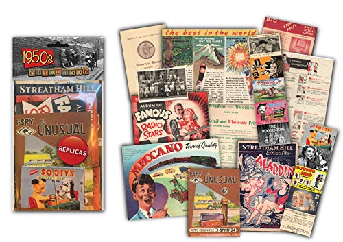 Sweet and Nostalgic 1950er Kindheits-Geschenkpackung mit über 20 Kunstwerken von Sweet and Nostalgic
