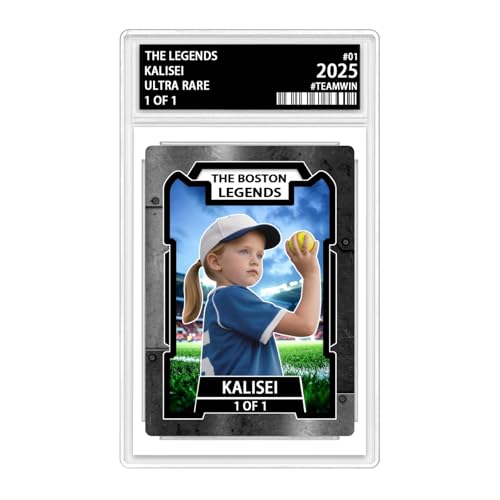 Personalisierte abgestufte Sportkarten, Softball-Karte mit individuellem Namen, abgestufte Softball-Karte mit Foto, Sport-Sammelkarten für Kinder, Männer, Frauen, Spieler (Softball) von SweetJECCU
