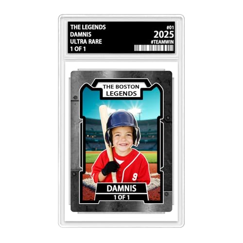Personalisierte abgestufte Sportkarten, benutzerdefinierter Name, abgestufte Baseballkarte mit Foto, Sport-Sammelkarten für Kinder, Männer, Frauen, Spieler (Baseball) von SweetJECCU