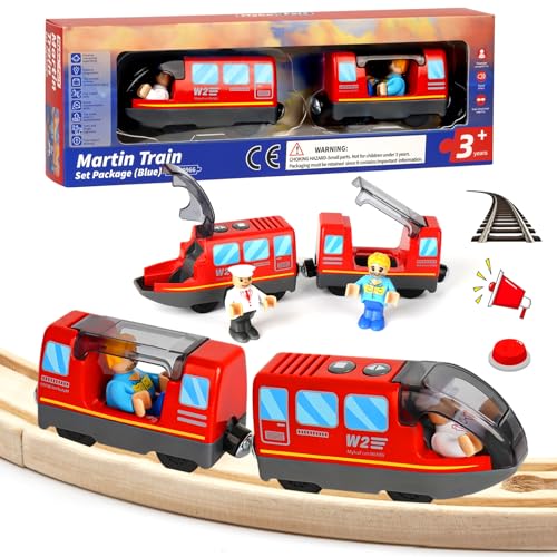 Eisenbahn elektrische lok Holzeisenbahn Zug, Batteriebetriebener Lokomotivzug, Zug Spielzeug für Kleinkinder 3 4 5 Jahre alte Kinder, Leistungsstarker Motorzug Kompatibel mit Thomas, Brio, Chuggington Eisenbahn elektrische lok Holzeisenbahn Zug, Batteriebetriebener Lokomotivzug, Zug Spielzeug für Kleinkinder 3 4 5 Jahre alte Kinder, Leistungsstarker Motorzug Kompatibel mit Thomas, Brio, Chuggington von Sweetone