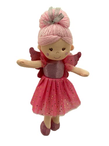 Sweety Toys 13241 Stoffpuppe Fee Plüschtier Prinzessin 30 cm rosa von Sweety Toys