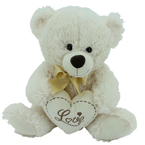 Sweety-Toys 0395 Teddy Kuschelbär Plüschbär Herzbär Love, supersüss mit Herz hochwertige Stickerei von Sweety-Toys