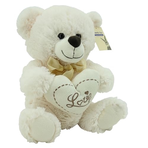 Sweety Toys 0395 Teddy Kuschelbär Plüschbär Herzbär Love, supersüss mit Herz hochwertige Stickerei von Sweety Toys