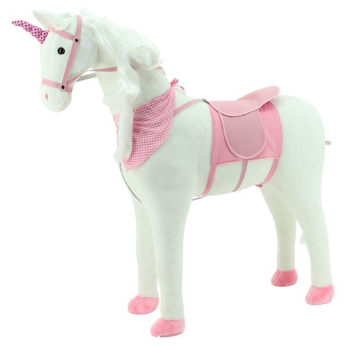 Sweety Toys 10387 EINHORN Plüsch Pferd Stehpferd Reitpferd von Sweety Toys