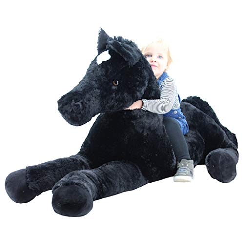 Sweety Toys 10998 XXL Pferd Plüschpferd liegend Blacky 160 cm von Sweety Toys