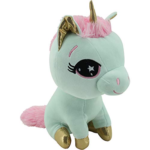 Sweety Toys 11735 Einhorn Plüschtier Kuscheltier 25 cm sitzend türkis-Mint von Sweety Toys