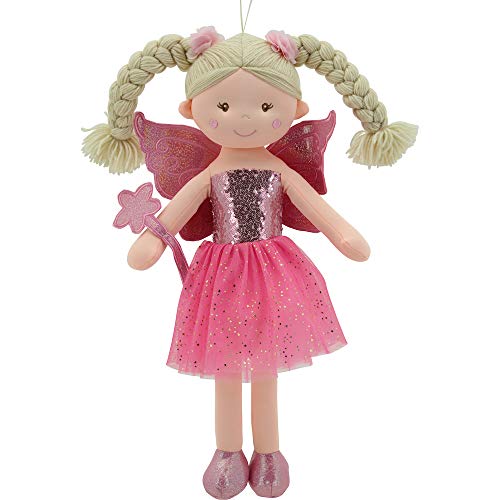 Sweety Toys 11841 Stoffpuppe Fee Plüschtier Prinzessin 60 cm pink von Sweety Toys