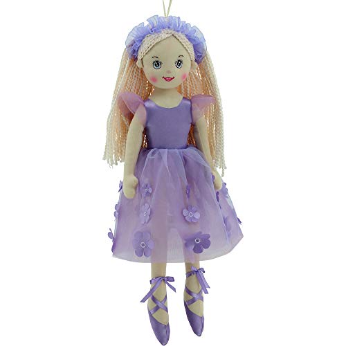 Sweety Toys 11872 Stoffpuppe Ballerina Plüschtier Prinzessin 50 cm lila von Sweety Toys