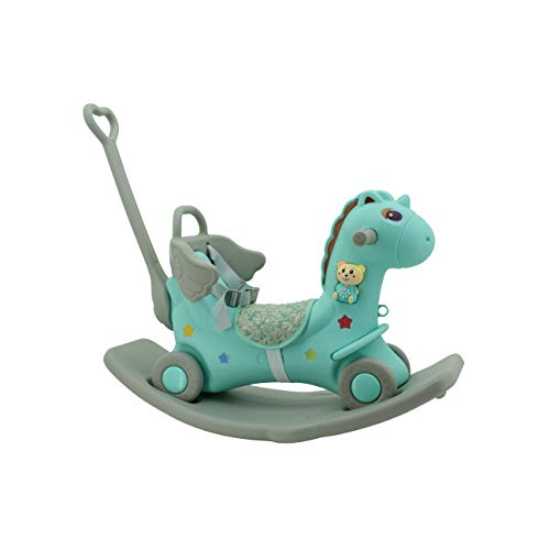 Sweety Toys 12695 Rutscher Einhorn Wippe Lauflernrad Pegasus 3 in 1 Produkt türkis von Sweety Toys