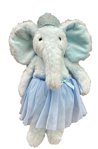 Sweety Toys 13920 Elefant Stoffpuppe Ballerina Fee Plüschtier Prinzessin 30 cm mit Krone von Sweety Toys