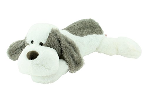Sweety-Toys 5000 Riesen Plüschhund 80 cm weiss-grau von Sweety Toys