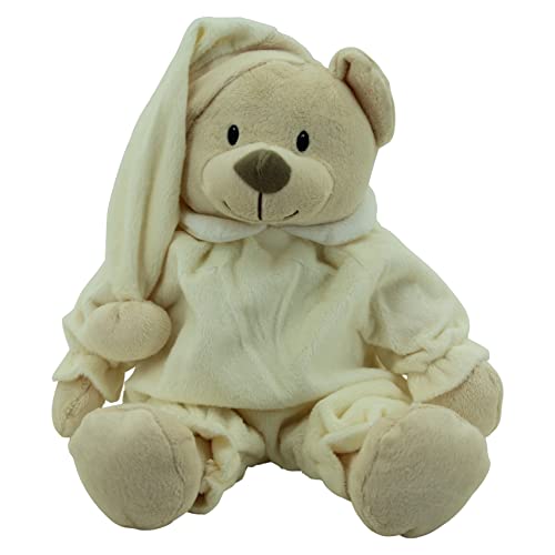 Sweety-Toys 5819 Schlafbär Sleepy Kuschelbär Teddy ca.40cm, beige Supersoft von Sweety-Toys