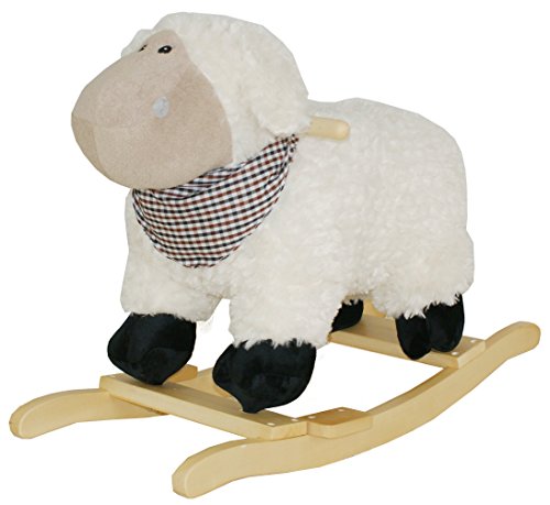 Sweety Toys 7103 Schaukeltier Schaukelpferd Schaf mit Halstuch mit Lullaby Musik von Sweety Toys