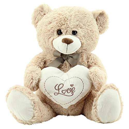 Sweety Toys 9008 Valentine Teddy Teddybär Plüschbär 60 cm mit Herz Love von Sweety Toys